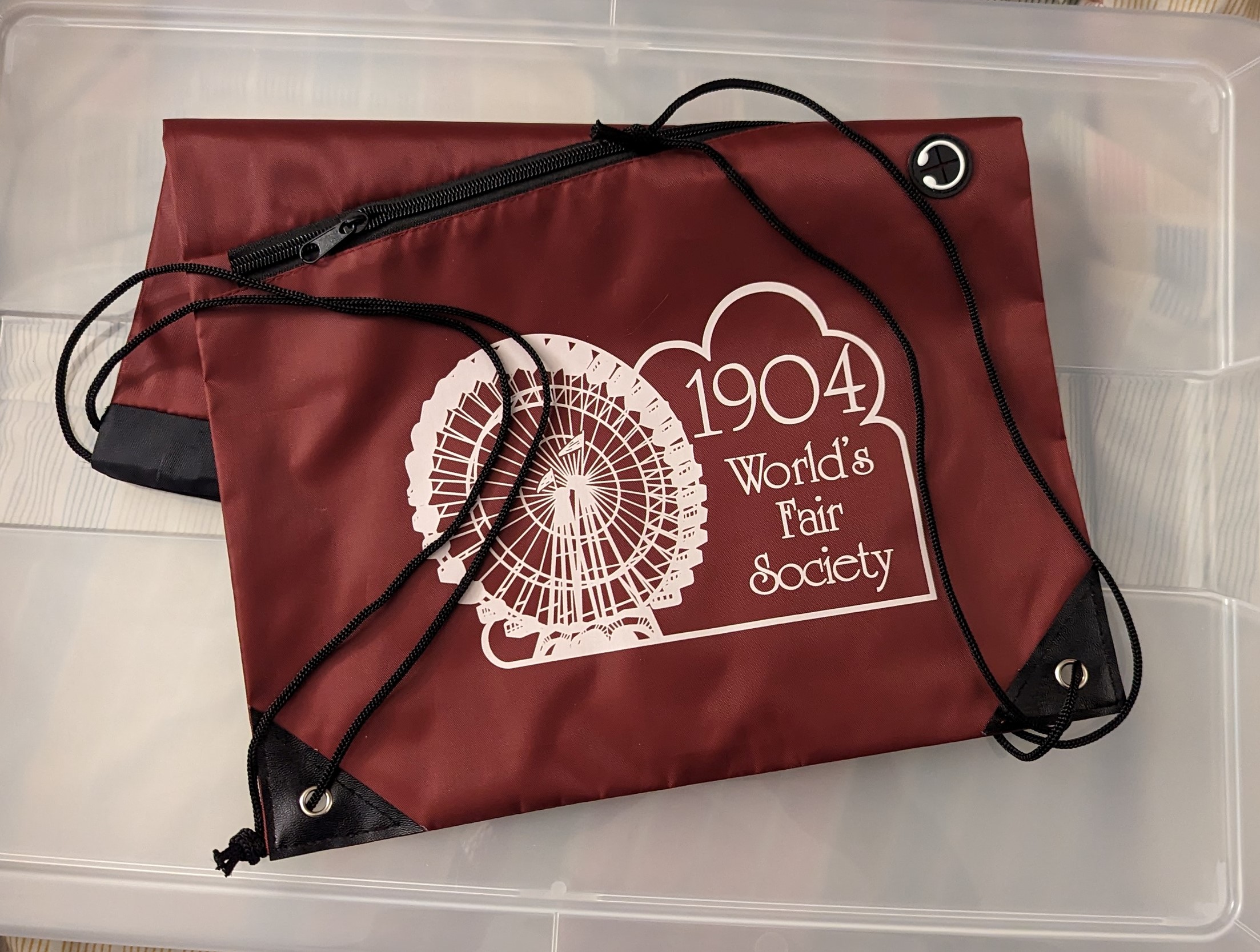 1904 World's Fair Society Drawstring Bag